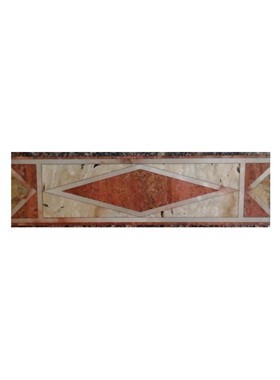 ΜΠΟΡΝΤΟΥΡΑ (LISTELLO) TRAVERTINO RED 9X30 cm