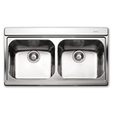 APELL IRIS 9320 (89,7x51) BLACK- ΝΕΡΟΧΥΤΗΣ INOX ΛΕΙΟΣ ΕΝΘΕΤΟΣ ΜΕ ΜΑΥΡΑ ΚΡΥΣΤΑΛΛΑ