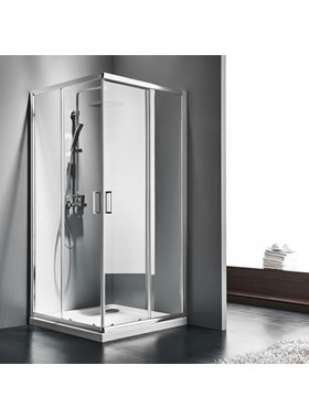 ΚΑΜΠΙΝΑ ΟΡΘΟΓΩΝΙΑ STARLET CORNER ENTRY CS7290T CLEAR (90X72 CM) - ΔΙΑΦΑΝΟ ΚΡΥΣΤΑΛΛΟ