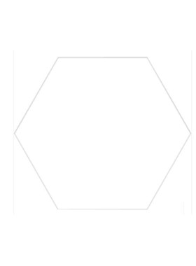 HEXA WHITE 25X22 - ΛΕΥΚΑ ΜΑΤ ΕΞΑΓΩΝΑ ΓΡΑΝΙΤΟΠΛΑΚΑΚΙΑ