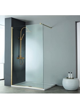 ΠΑΝΕΛ ΝΤΟΥΣΙΕΡΑΣ GOLD BRUSHED PVD DEVON IWIS WALK-IN IW140C-211 (140xY200cm) ΚΑΤΑ ΑΛΑΤΩΝ