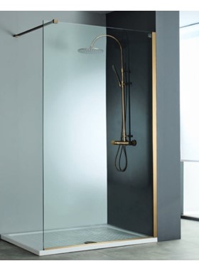 ΠΑΝΕΛ ΝΤΟΥΣΙΕΡΑΣ BRONZE BRUSHED PVD DEVON IWIS WALK-IN IW70C-221 (70xY200cm) ΚΑΤΑ ΑΛΑΤΩΝ