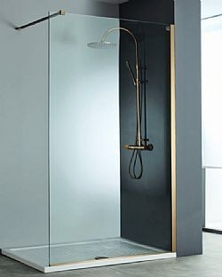 ΠΑΝΕΛ ΝΤΟΥΣΙΕΡΑΣ BRONZE BRUSHED PVD DEVON IWIS WALK-IN IW100C-221 (100xY200cm) ΚΑΤΑ ΑΛΑΤΩΝ