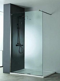 ΠΑΝΕΛ ΝΤΟΥΣΙΕΡΑΣ BLACK BRUSHED PVD DEVON IWIS WALK-IN IW120C-411 (120xY200cm) ΚΑΤΑ ΑΛΑΤΩΝ