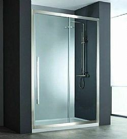 ΚΑΜΠΙΝΑ ΝΤΟΥΣΙΕΡΑΣ DEVON NOXX SLIDER SLN100C-111 INOX BRUSHED PVD (99-102)cm x h200cm CLEAN GLASS