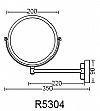 LUMINOR R5304 ΕΠΙΤΟΙΧΙΟΣ ΚΑΘΡΕΠΤΗΣ ΜΕΓΕΘΥΝΤΙΚΟΣ ΧΡΩΜΕ