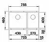 BLANCO SUBLINE 430/270U (75.5X46) VOLCANO GREY - ΝΕΡΟΧΥΤΗΣ ΓΡΑΝΙΤΕΝΙΟΣ ΥΠΟΚΑΘΗΜΕΝΟΣ 527350