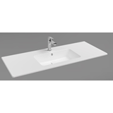 BIANCO CERAMICA FLAT 36121 - ΝΙΠΤΗΡΑΣ ΠΟΡΣΕΛΑΝΗΣ 121,5x46,5cm ΕΠΙΚΑΘΗΜΕΝΟΣ ΕΠΙΠΛΟΥ