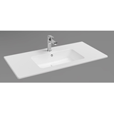 BIANCO CERAMICA FLAT 36100 - ΝΙΠΤΗΡΑΣ ΠΟΡΣΕΛΑΝΗΣ 101,5x46,5cm ΕΠΙΚΑΘΗΜΕΝΟΣ ΕΠΙΠΛΟΥ