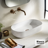 BIANCO CERAMICA UMA 31055 - ΝΙΠΤΗΡΑΣ ΠΟΡΣΕΛΑΝΗΣ 55x36cm ΕΠΙΤΡΑΠΕΖΙΟΣ