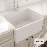 BOCCHI 1137-300 ΝΕΡΟΧΥΤΗΣ ΠΟΡΣΕΛΑΝΗΣ ΕΠΙΚΑΘΗΜΕΝΟΣ 61x46cm ΛΕΥΚΟΣ ΓΥΑΛΙΣΤΕΡΟΣ