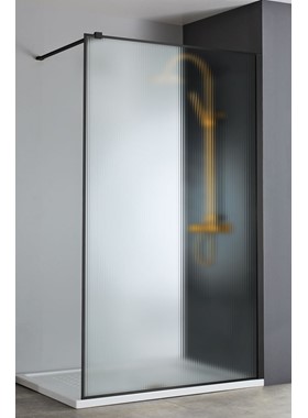 ΠΑΝΕΛ ΝΤΟΥΣΙΕΡΑΣ ΜΑΥΡΟ DEVON IWIS FLUTED WALK-IN IW90FC-400 (90x200cm) ΚΑΤΑ ΑΛΑΤΩΝ