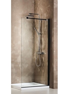 ΠΑΝΕΛ ΝΤΟΥΣΙΕΡΑΣ ΜΑΥΡΟ DEVON IWIS WALK-IN WD100C-400 (100x185cm) ΚΑΤΑ ΑΛΑΤΩΝ