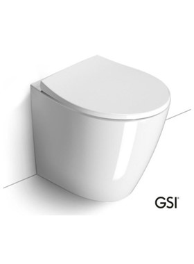 GSI MODO SWIRL BACK TO WALL 981000C - ΛΕΚΑΝΗ ΥΠ/ΟΑ (52cm) SLIM SOFT CLOSE - MADE IN ITALY