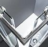 ΚΑΜΠΙΝΑ DEVON FLOW CORNER ENTRY CF10070C-100 CHROME (100x70x195cm) ΚΡΥΣΤΑΛΛΟ ΚΑΤΑ ΤΩΝ ΑΛΑΤΩΝ