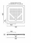 GSI SLIM 470909 ΝΤΟΥΣΙΕΡΑ ΠΟΡΣΕΛΑΝΗΣ 90x90x4 cm ΤΕΤΡΑΓΩΝΗ 4394